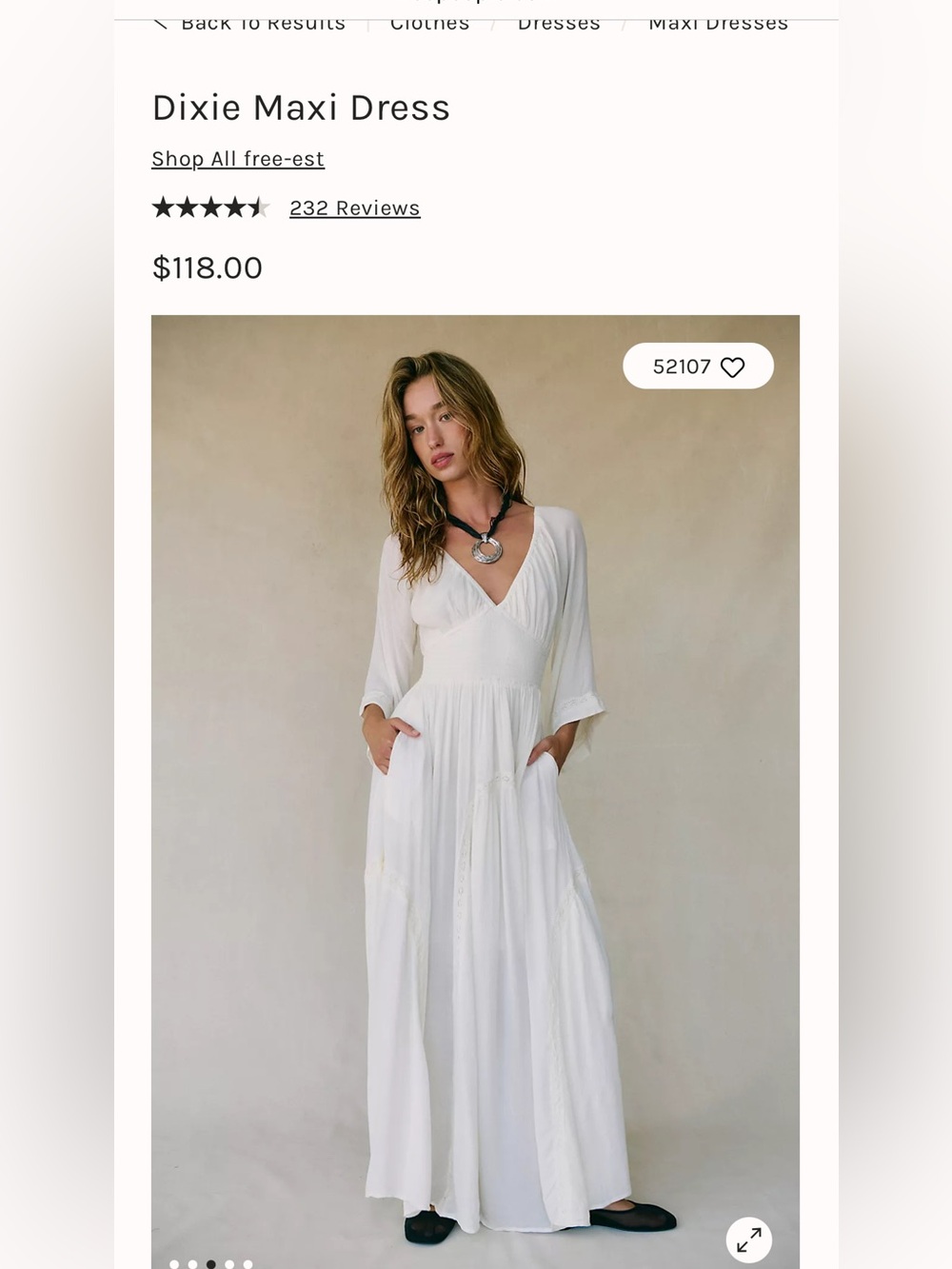Free People White Dixie Maxi Dress NWT - Picture 1 of 3